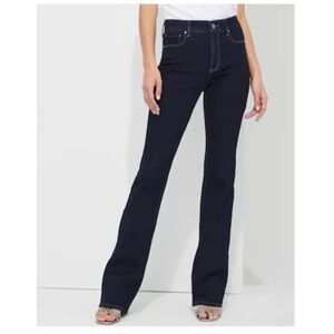 White House Black Market WHBM High Rise Skinny Flare Jeans